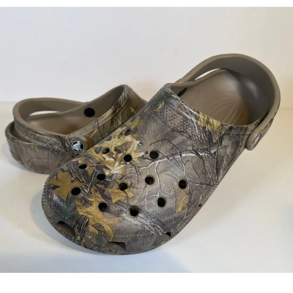 Crocs Realtree Classic Clogs Camouflage Mens Sz 11 / Womens Sz 12.5 Camo